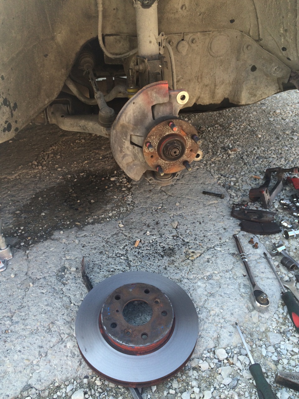 Вибрация руля при торможении (более 80-90 км/ч)/ Проточка тормозных ...