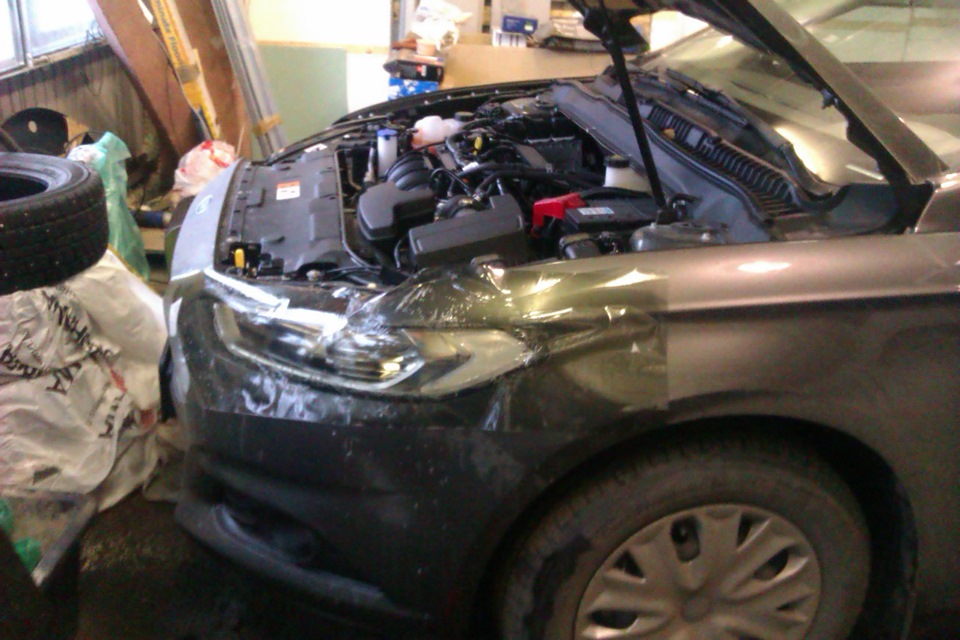 Бронирование фар защитной пленкой … — Ford Mondeo V, 2,5 л, 2015 года ...