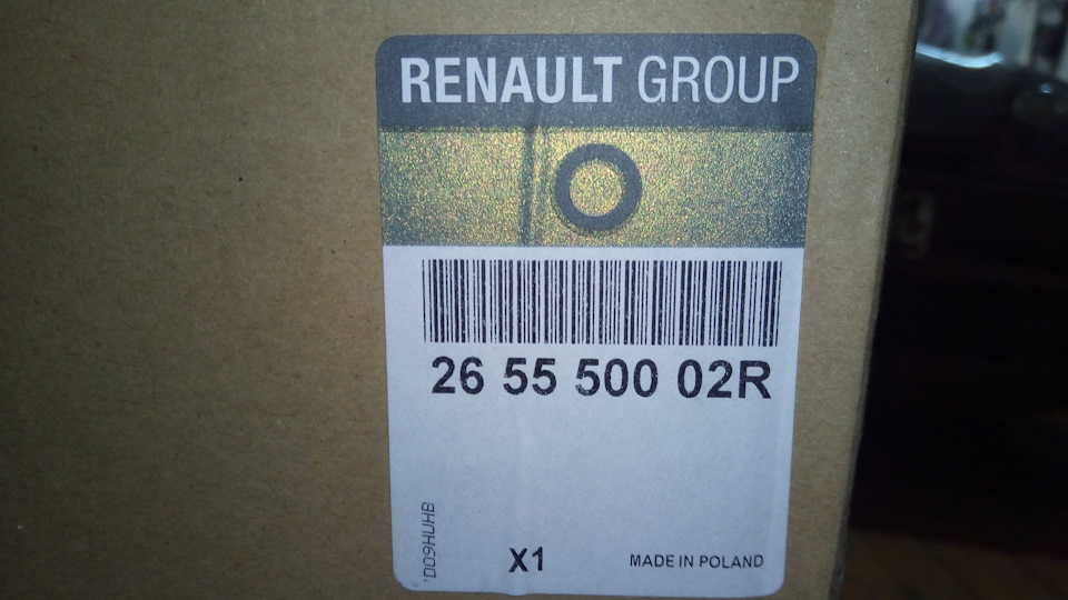265550002R Фонарь зад л нар RENAULT | Запчасти на DRIVE2