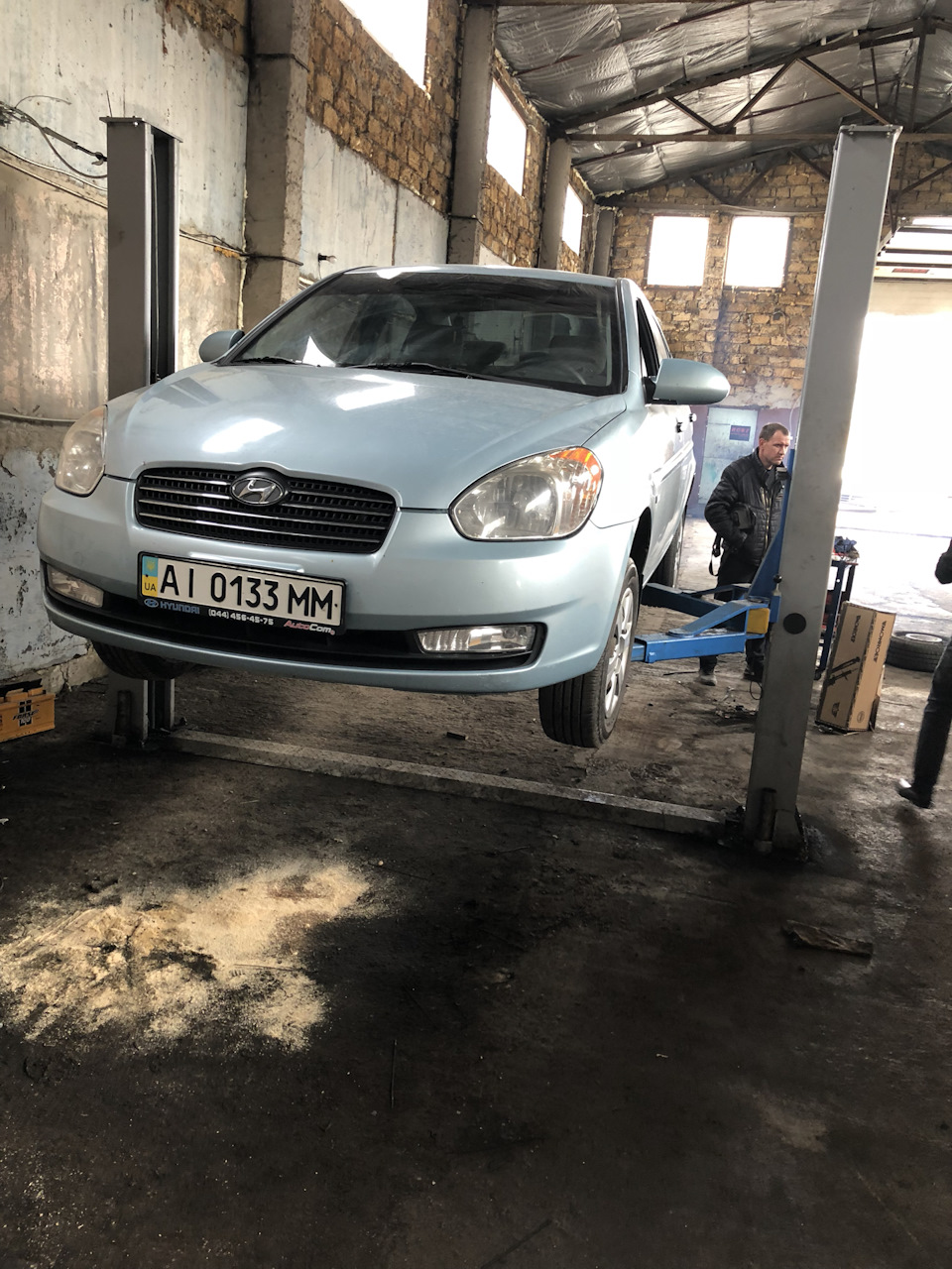 Поменял ступичный подшипник — Hyundai Accent (3G), 1,5 л, 2008 года ...