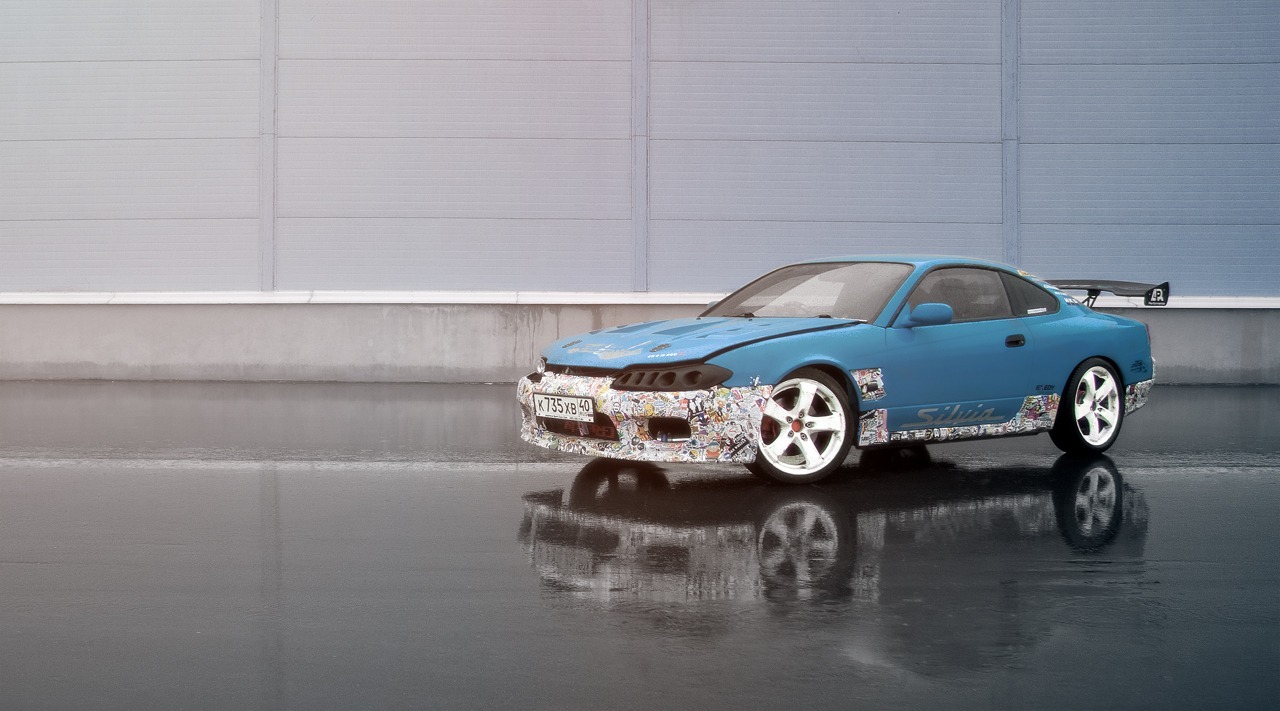 Nissan Silvia стикербомб