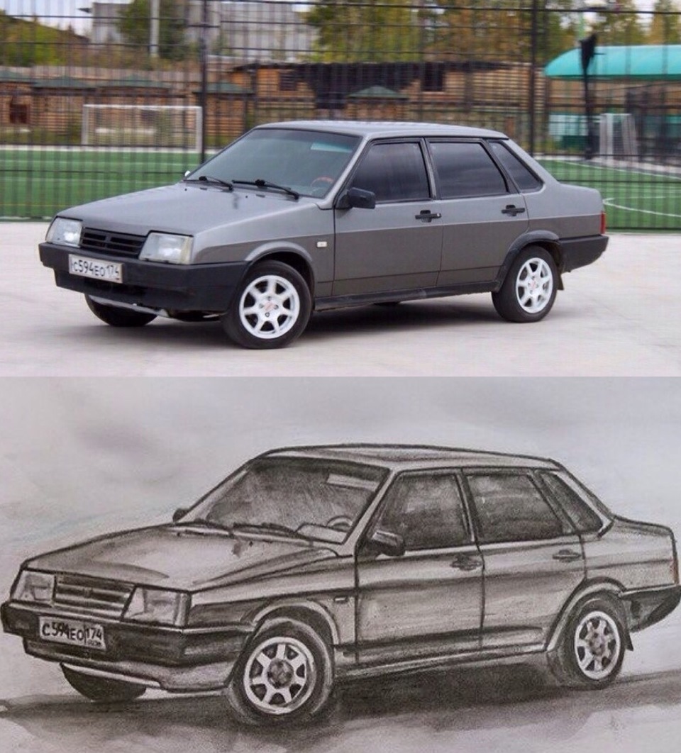 Рисунок — Lada 21099, 1,5 л, 1994 года | фотография | DRIVE2