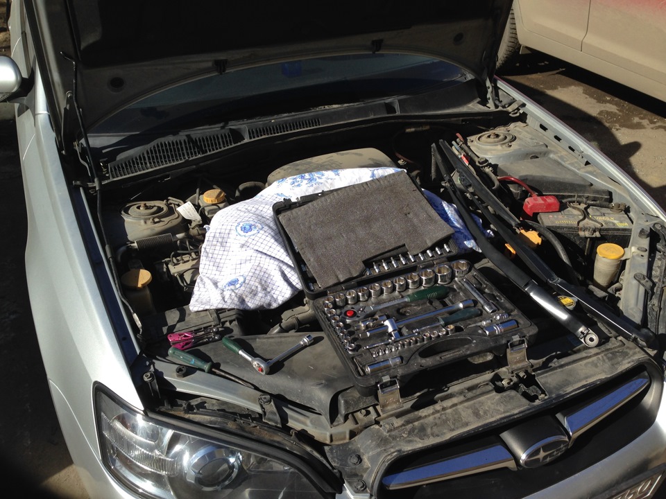 #4. Трапеция дворника, замена. — Subaru Legacy (BL/BP), 2 л, 2003 года ...