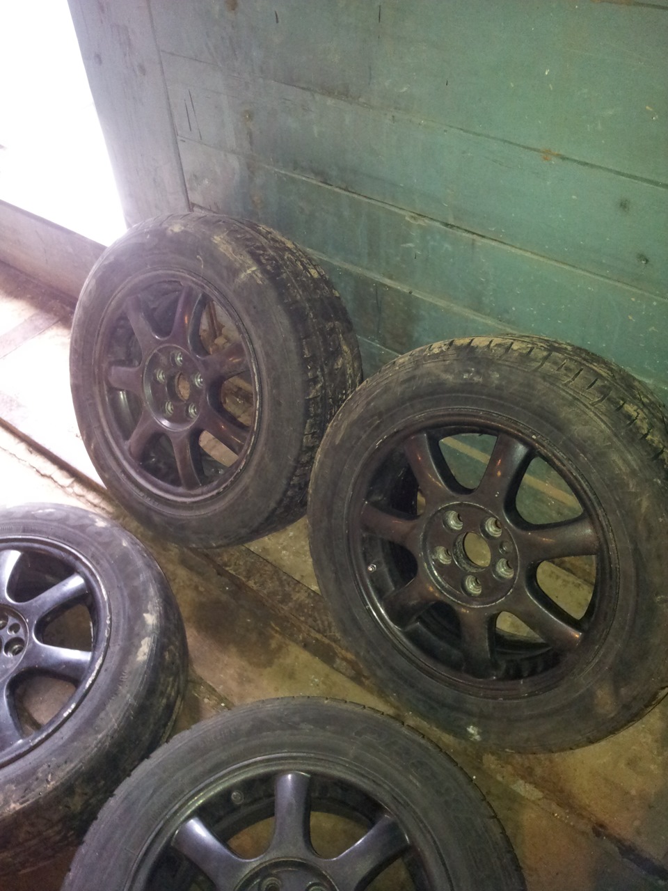 Продам диски R15, 5*100 с остатками резины Toyo. — Subaru Impreza (GC ...