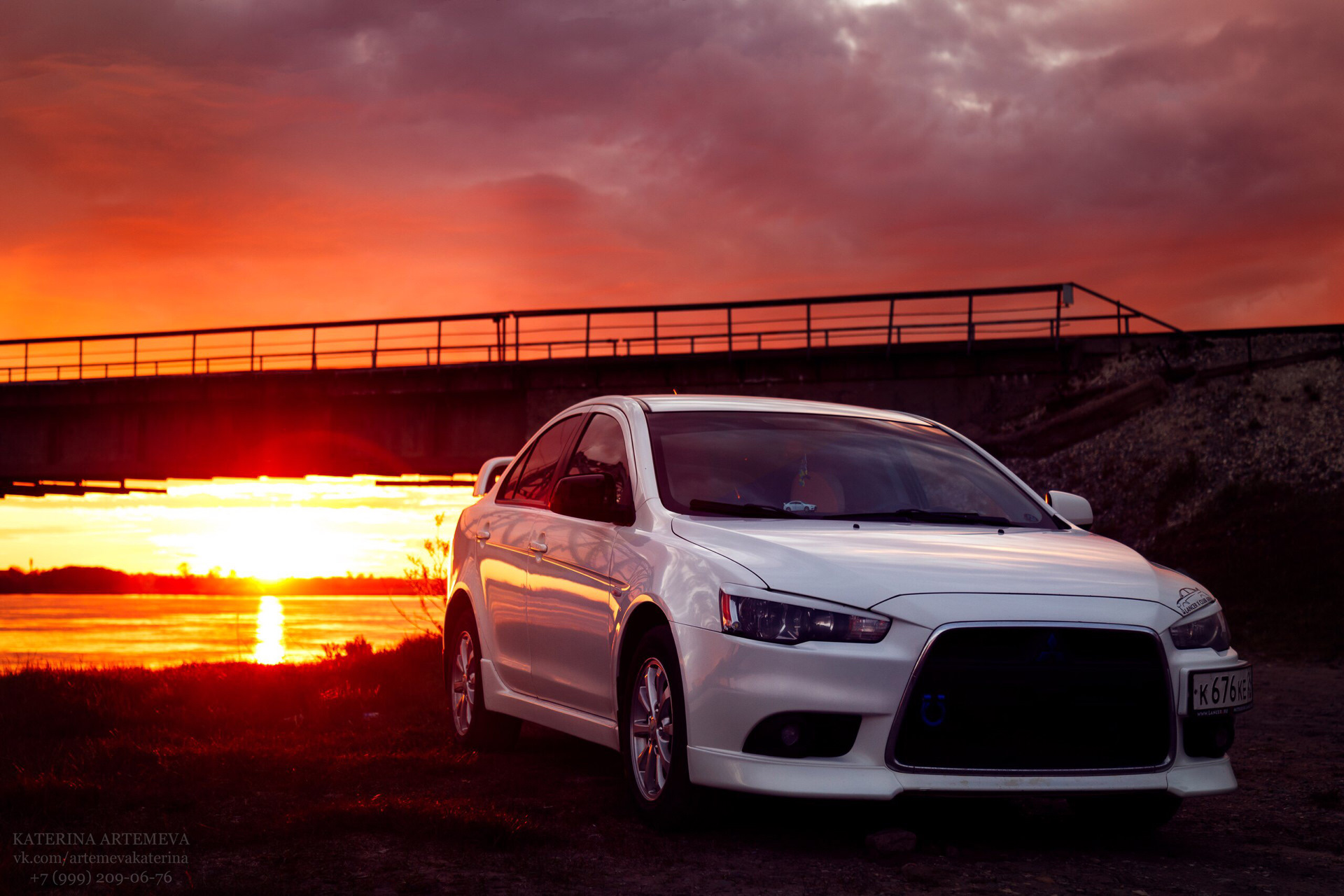 Lancer 9 Evolution Sunset