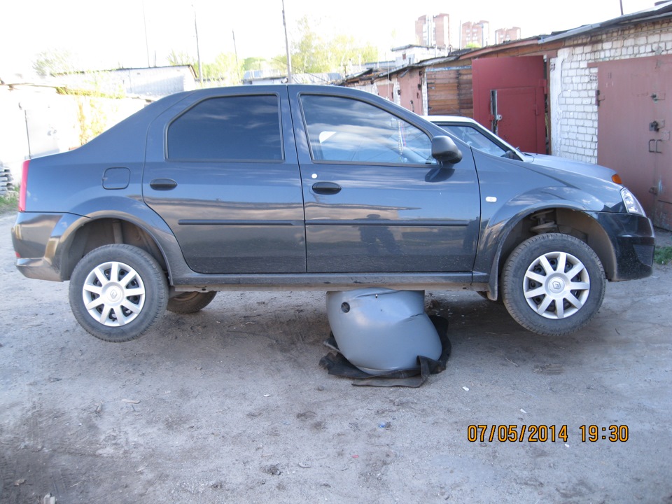 Самодельный пневмодомкрат — Lada 4x4 3D, 1,7 л, 1995 года | аксессуары ...