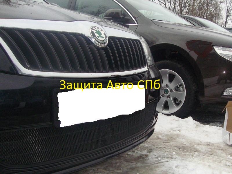 Защита радиатора на "SKODA OCTAVIA A5", 2008 г.- 2013 г. — ЗАЩИТА ...
