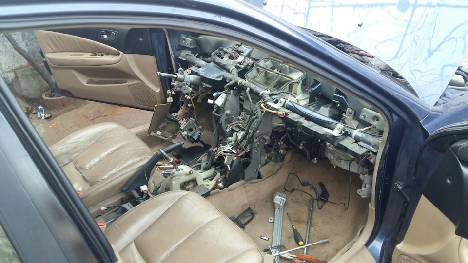 Как снять печку на mitsubishi galant 8