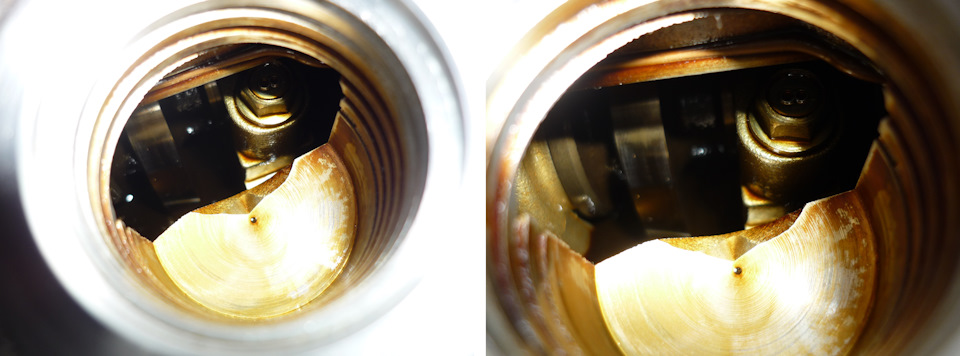 вид из заливного отверстия. Немного присутствует лакообразование. Что и какое масло, а также через сколько его меняли до покупки мною авто трудно предположить, но попробую от этого лачка избавиться. Буду следить как работает Лукойл))) — Suzuki Liana