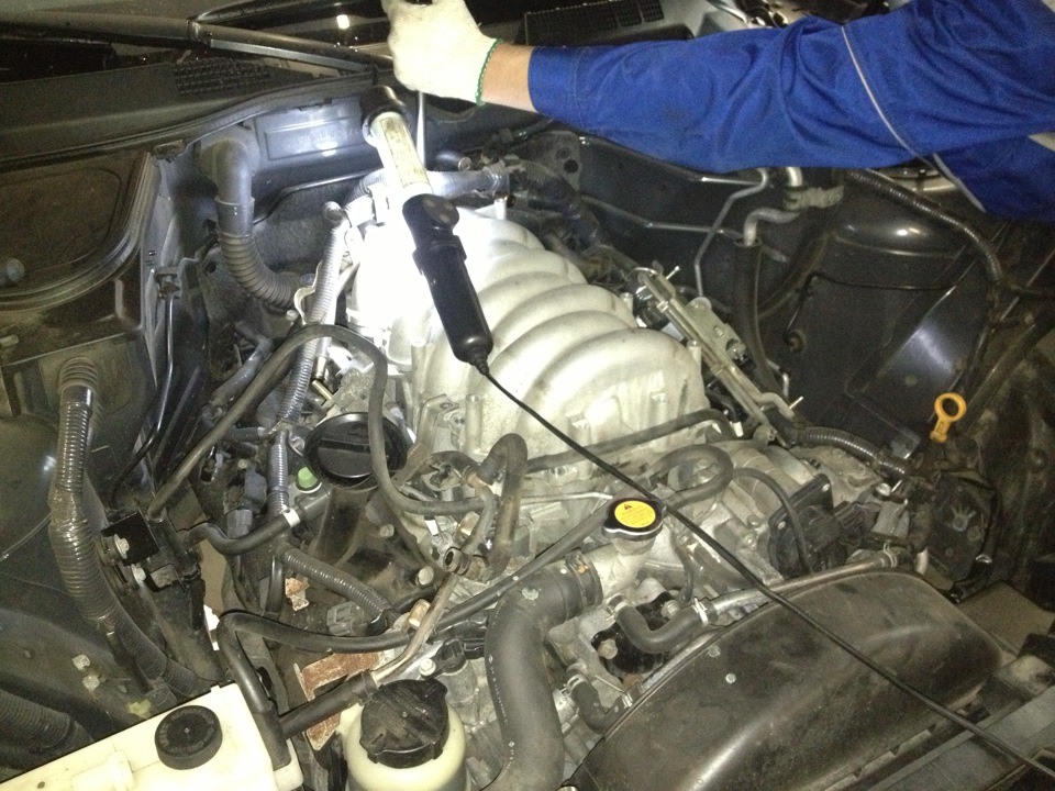 Доработка впускного коллектора — Infiniti FX (1G), 4,5 л, 2007 года ...