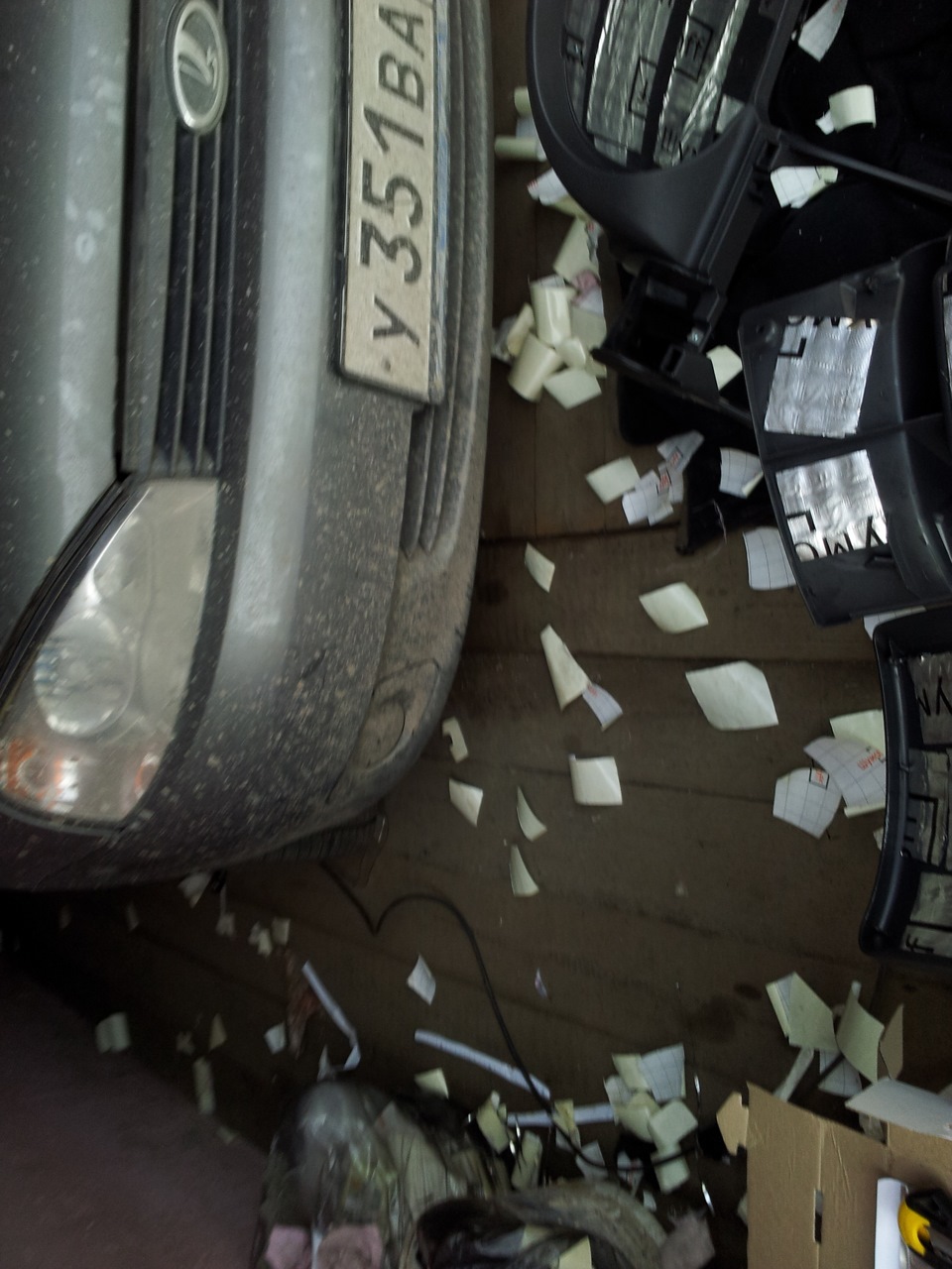 Шви моторный отсек и панель приборов ч.1.1 — Lada Калина универсал, 1,6 ...