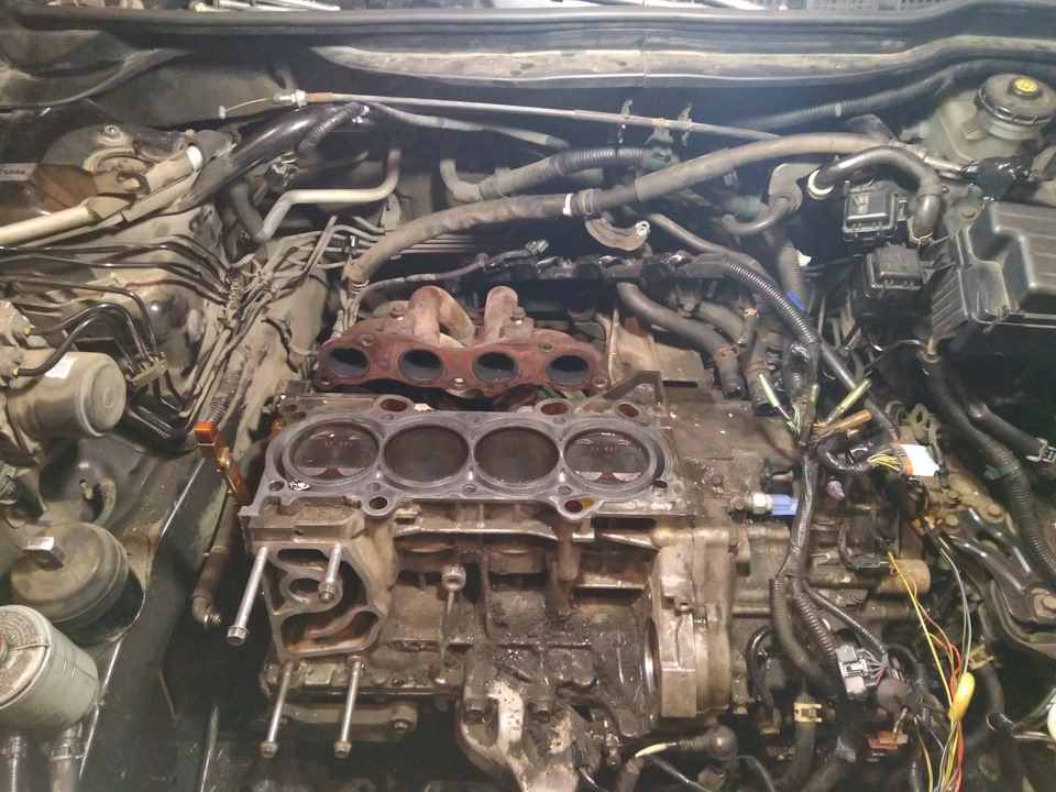 Чем отмыть двигатель K24A3 (алюминий)? — Honda Accord (7G), 2,4 л, 2008 ...