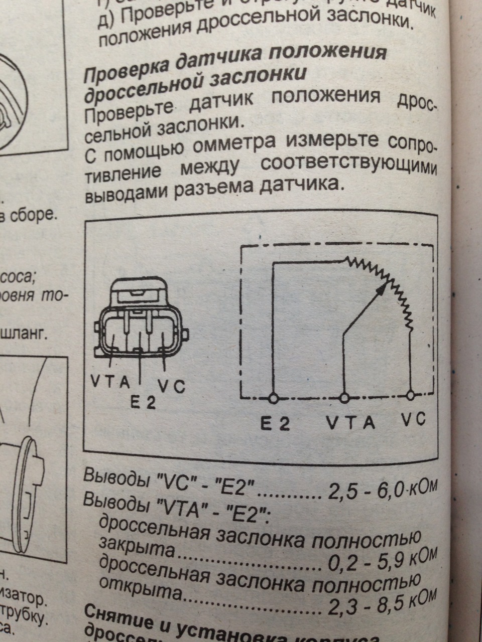 Настройка дпдз тойота 4а fe