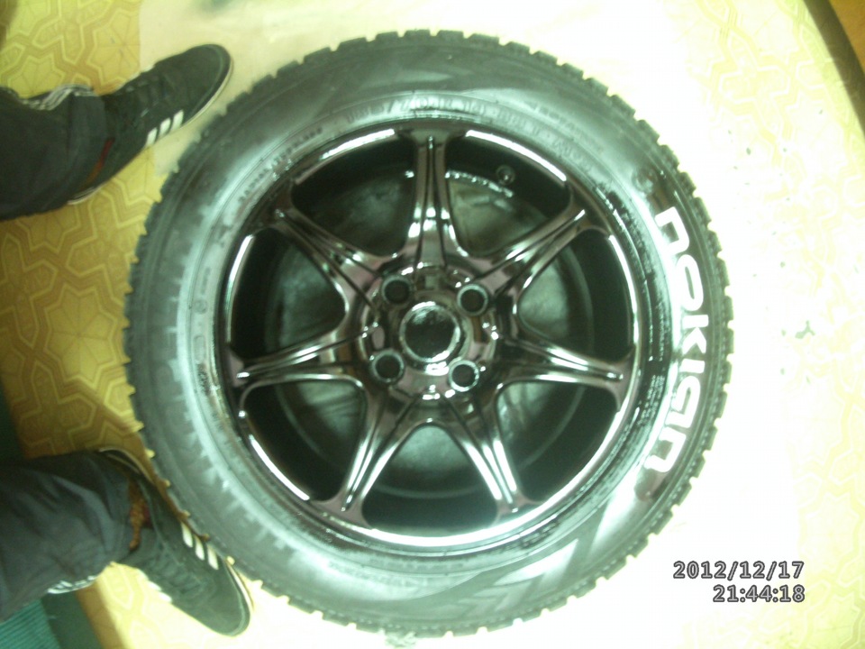 Давно хотел перекрасить диски — Daewoo Nexia (N150), 1,6 л, 2010 года ...