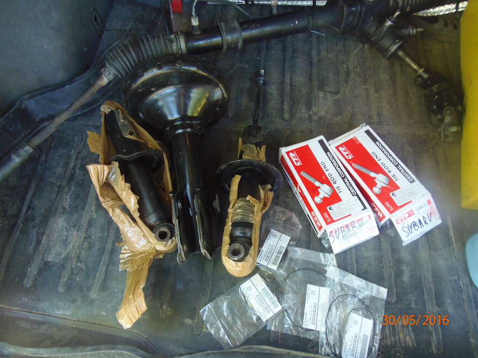 контрактные аморты, 6000т.р, к сожалению за лето я их убил, перегруз и хреновые дороги убили задние аморты, перед еще в строю. — Subaru Legacy (BE/BH/BT)