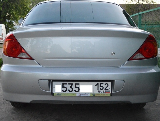 Задние ПТФ в цвет кузова — KIA Spectra, 1,6 л, 2008 года | тюнинг | DRIVE2