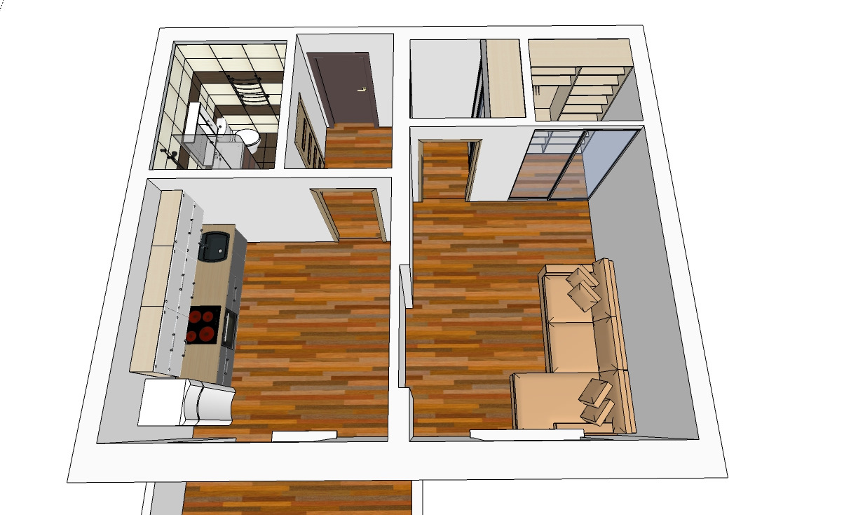 Sketchup как нарисовать план квартиры