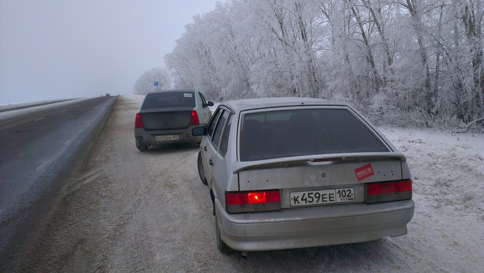 29.12.2013 Встреча в стерлитамаке. — Renault Logan (1G), 1,4 л, 2007 ...
