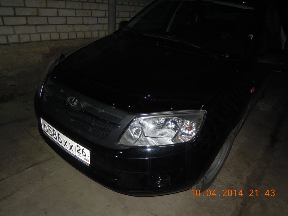 Дефлектор капота. — Lada Гранта (1G), 1,6 л, 2013 года | тюнинг | DRIVE2