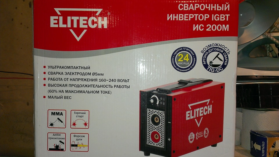 Сварочный инвертор ELITECH ИС 200М — DRIVE2
