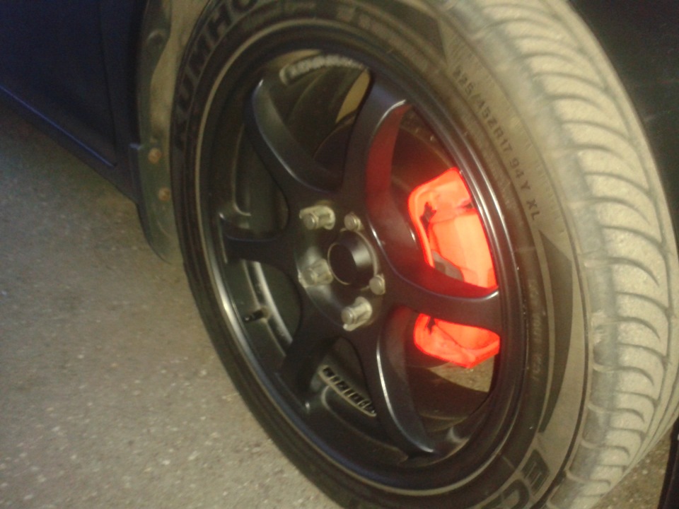 Суппорта в красный — Honda Civic 4D (9G), 1,8 л, 2012 года | другое ...