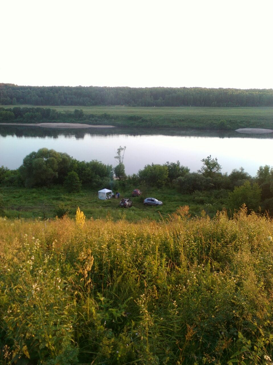 Вид с горы на лагерь — SsangYong Actyon (1G)