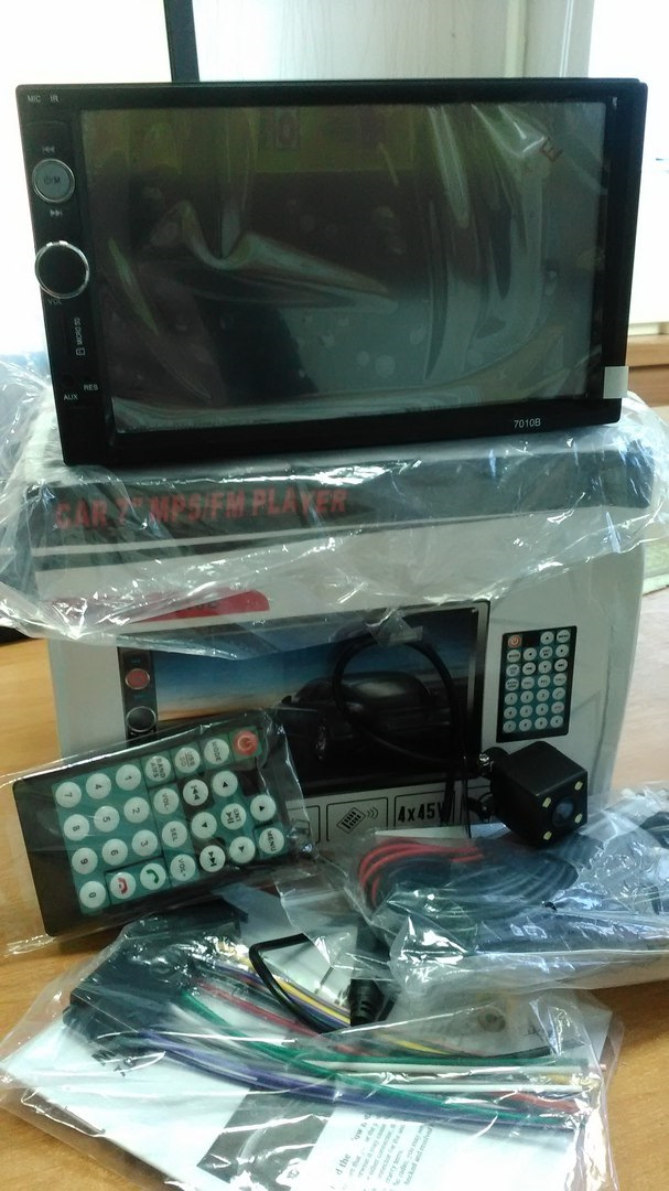 2Din магнитола 7010B + камера заднего вида. — Toyota RAV4 (III), 2,2 л ...