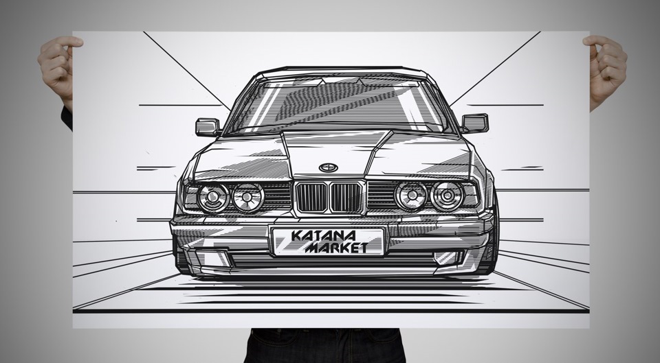 Как нарисовать bmw e34