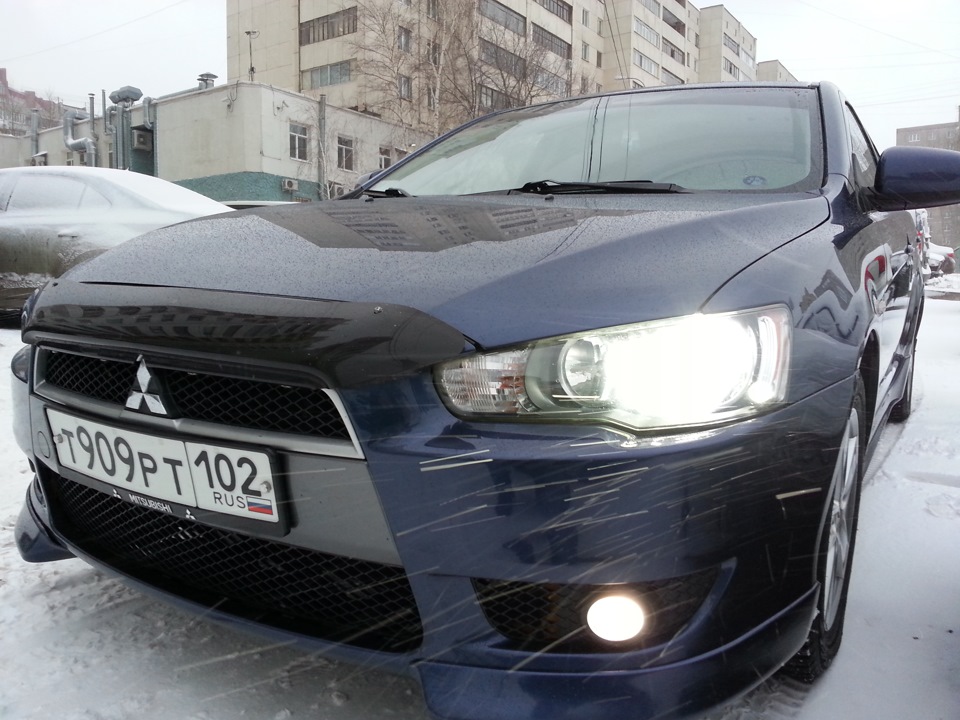 занимался любимым делом на работе) помыл машину. — Mitsubishi Lancer X ...