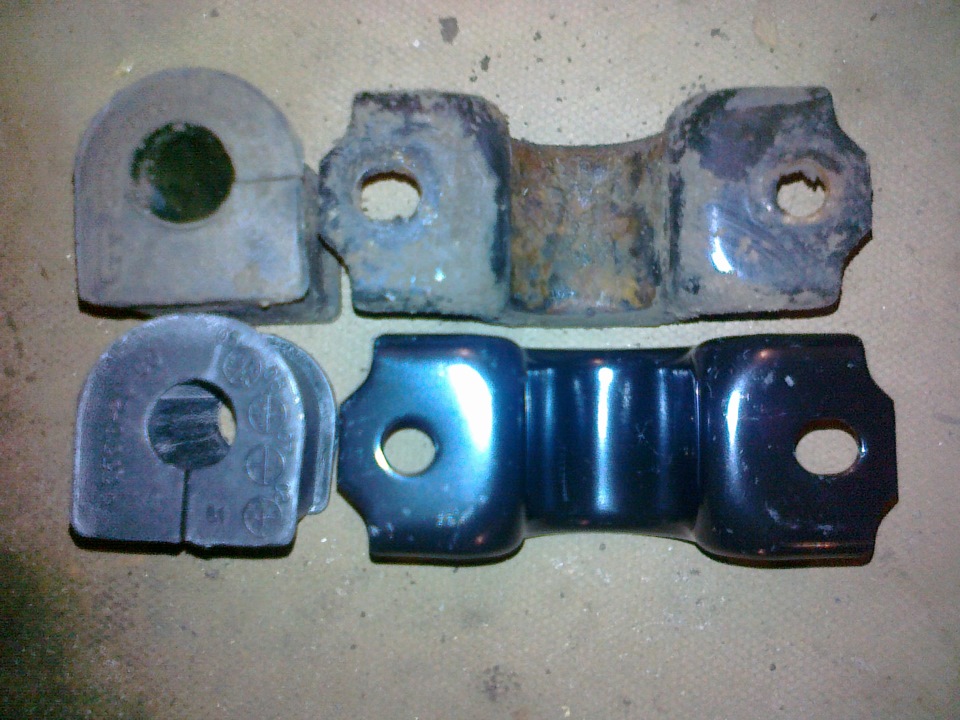 Замена задних резиновых втулок стабилизатора — Hyundai Elantra (3G), 1 ...