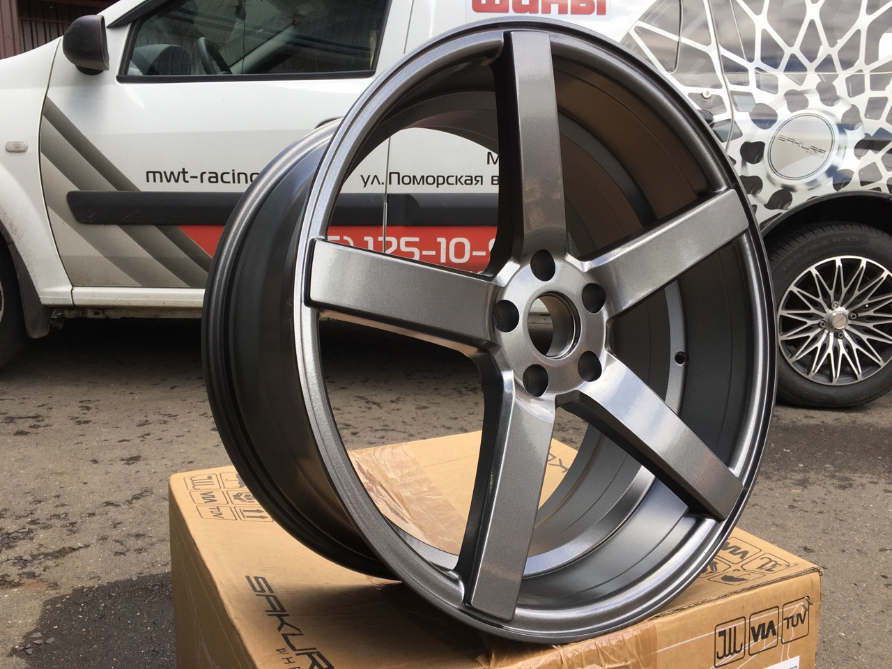 Vossen cv3 графит на авто