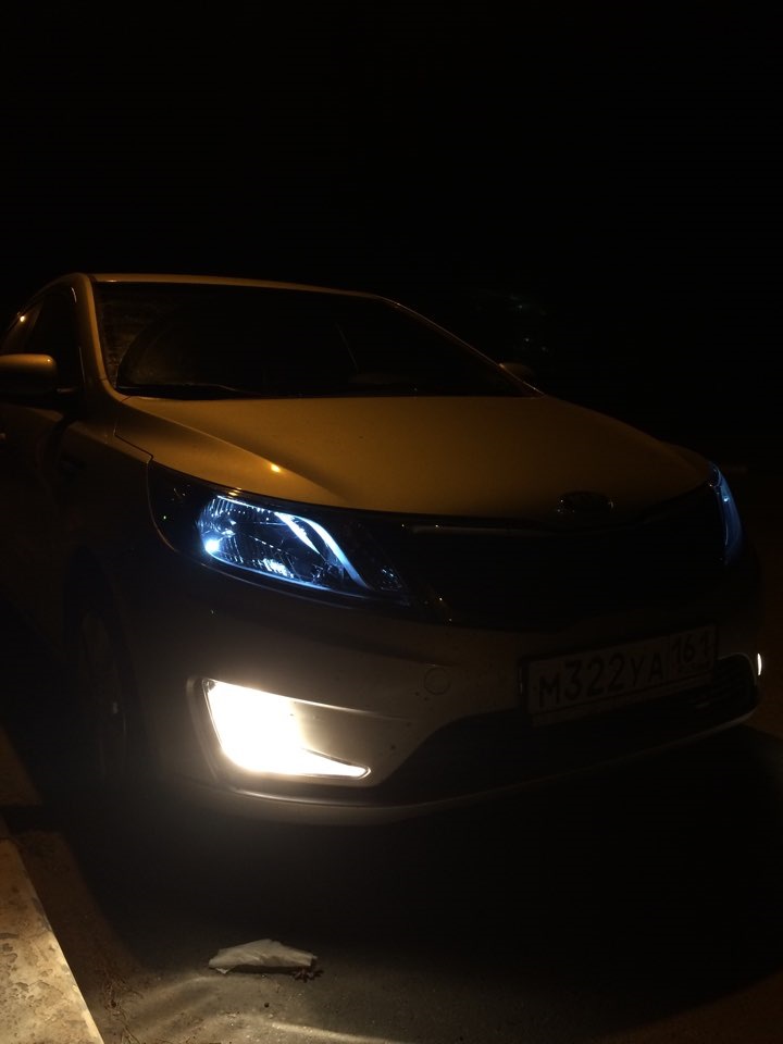 Диоды в габариты — KIA Rio (3G), 1,6 л., 2015 года | аксессуары | DRIVE2
