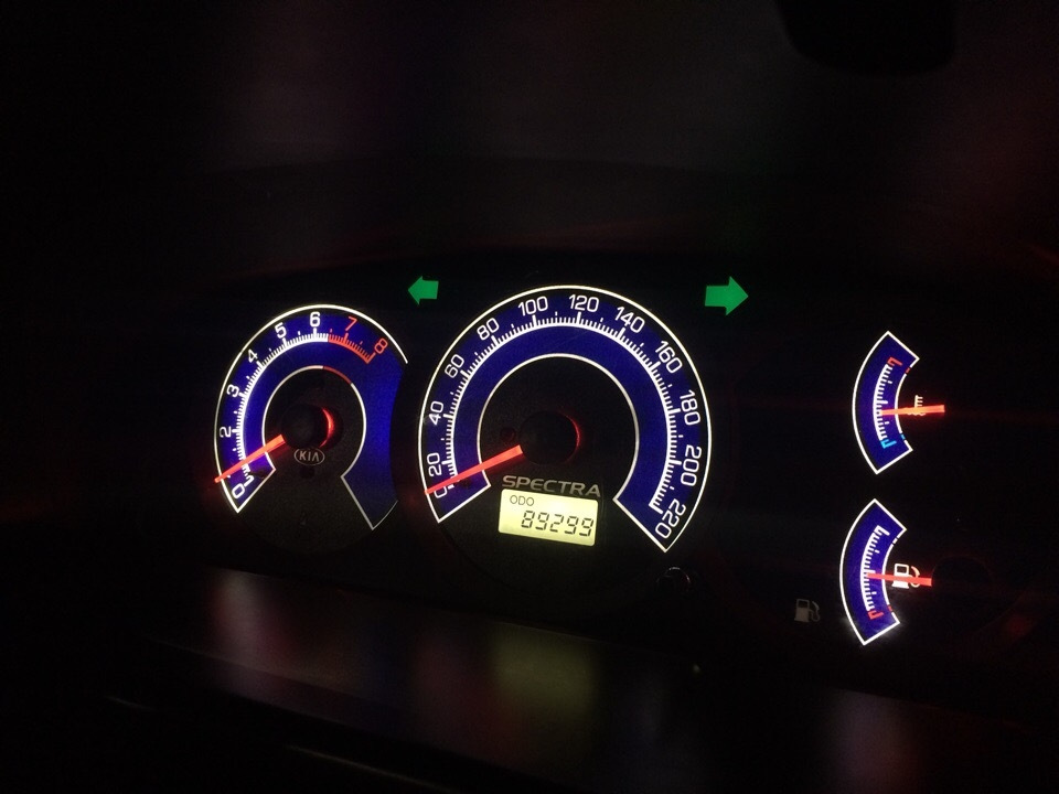 подсветка шкал приборов