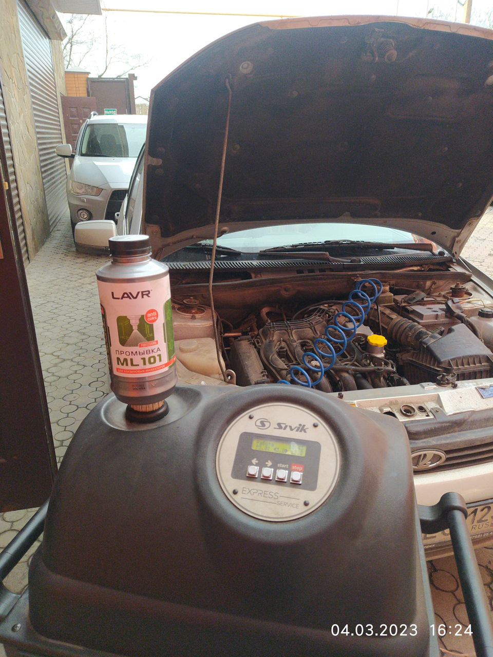 04.03.23 Промывка форсунок — Lada Калина седан, 1,4 л, 2011 года ...