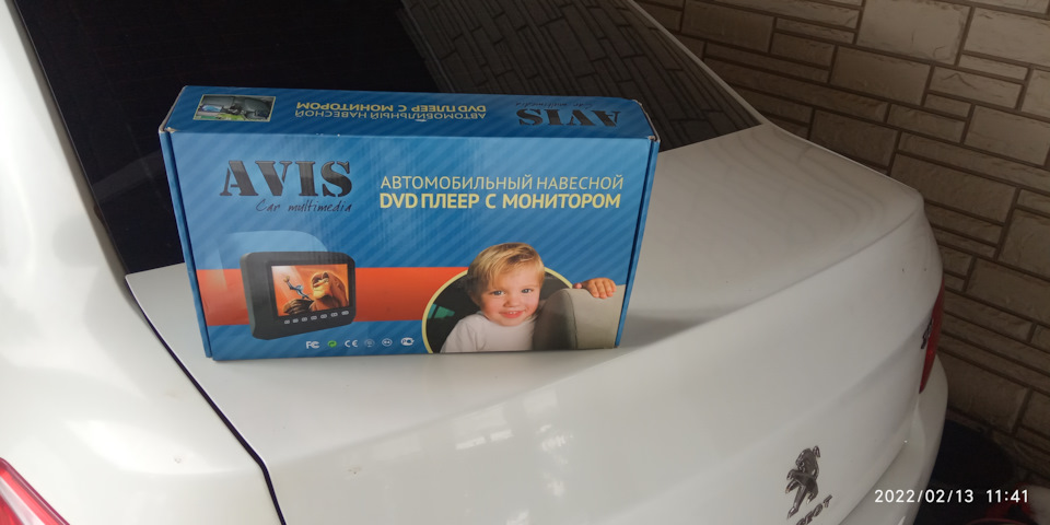 Установка монитора с dvd на подголовник — Peugeot 301 (2012), 1,6 л ...