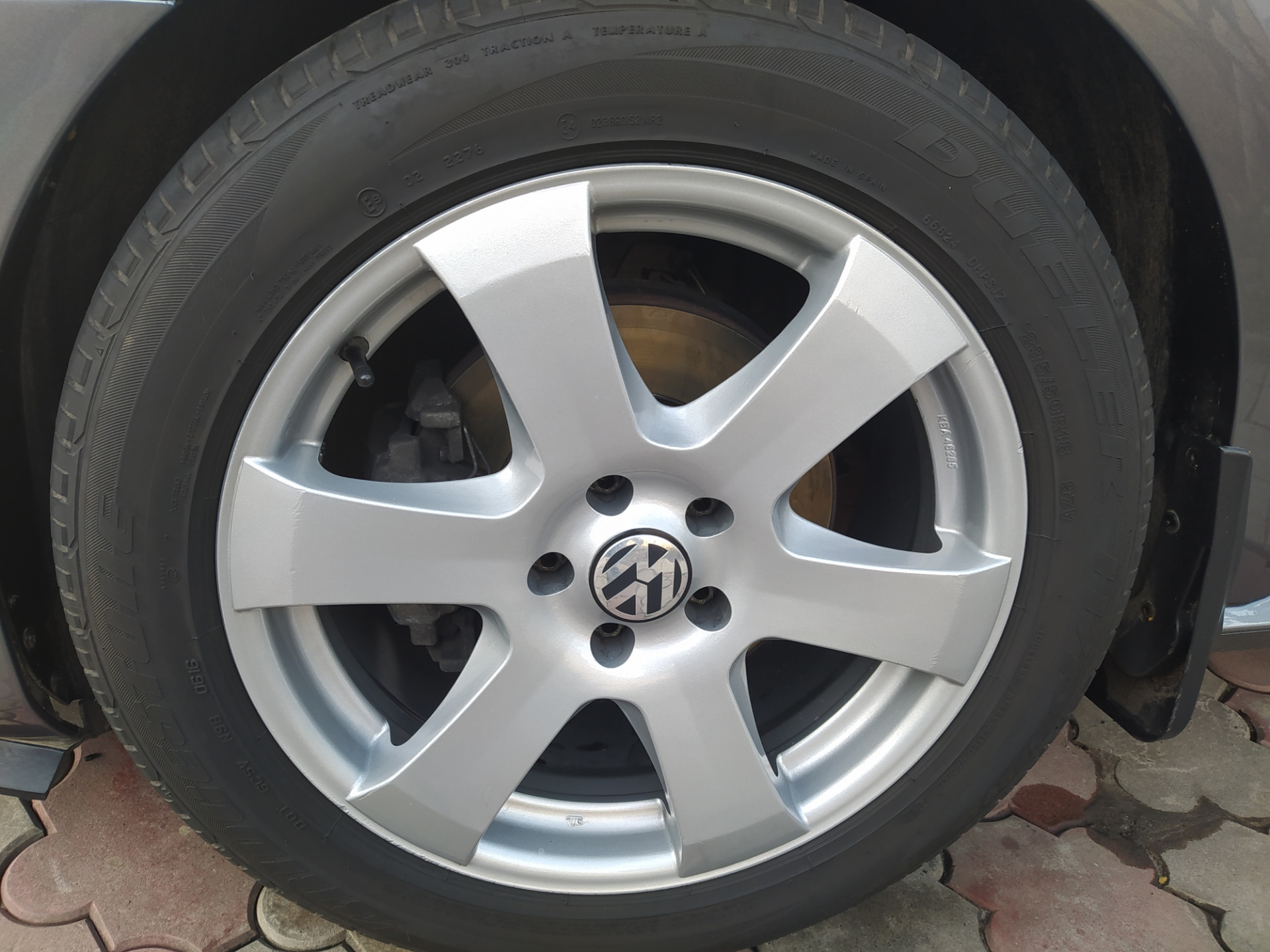 Летние диски и резина — Volkswagen Passat (US) (1G), 2,5 л, 2012 года ...
