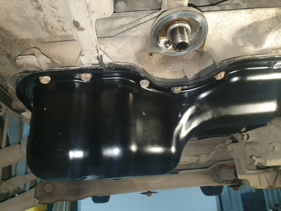 Замена поддона и переход на синтетику — Mazda 3 (1G) BK, 1,6 л, 2006 ...