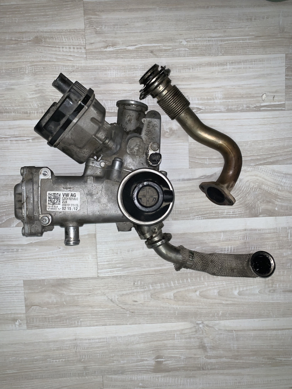 Полностью удаленный ЕГР с теплообменником. — Porsche Cayenne (2G) 958