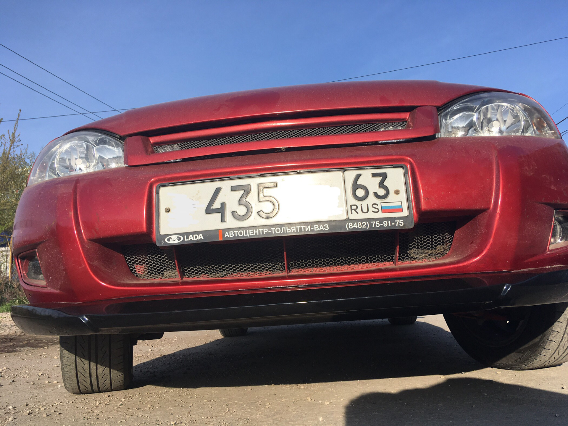 Сплиттер. Финал — LADA Калина седан, 1,6 л., 2006 года | тюнинг | DRIVE2
