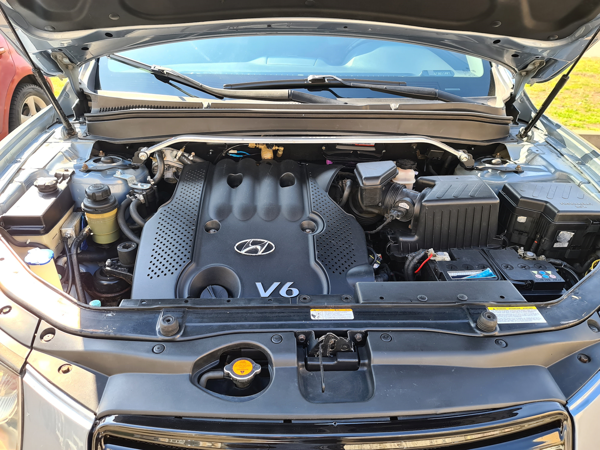 Распорка Санта-фе 2 — Hyundai Santa Fe (2G), 2,7 л, 2007 года | тюнинг ...