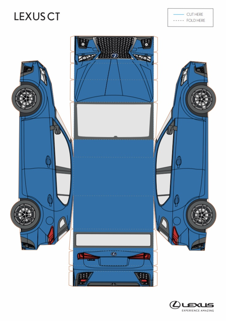 Zabavy Radi Bumazhnye Modeli Lexus Ct I Ne Tolko Drive2