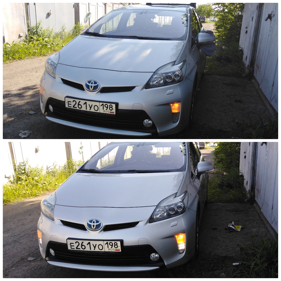 Замена повторителей поворотов — Toyota Prius (30), 1,8 л, 2012 года |  тюнинг | DRIVE2