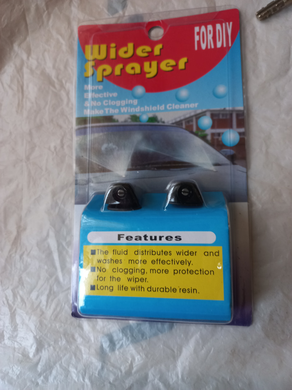 Неделю ездил со штатными форсунками в -15 распыляли как летом, потом пришли заказанные ранее WTA002 за 576р то же отлично распыляют. — Lada Vesta (1G). Запчасти на фото: WTA002