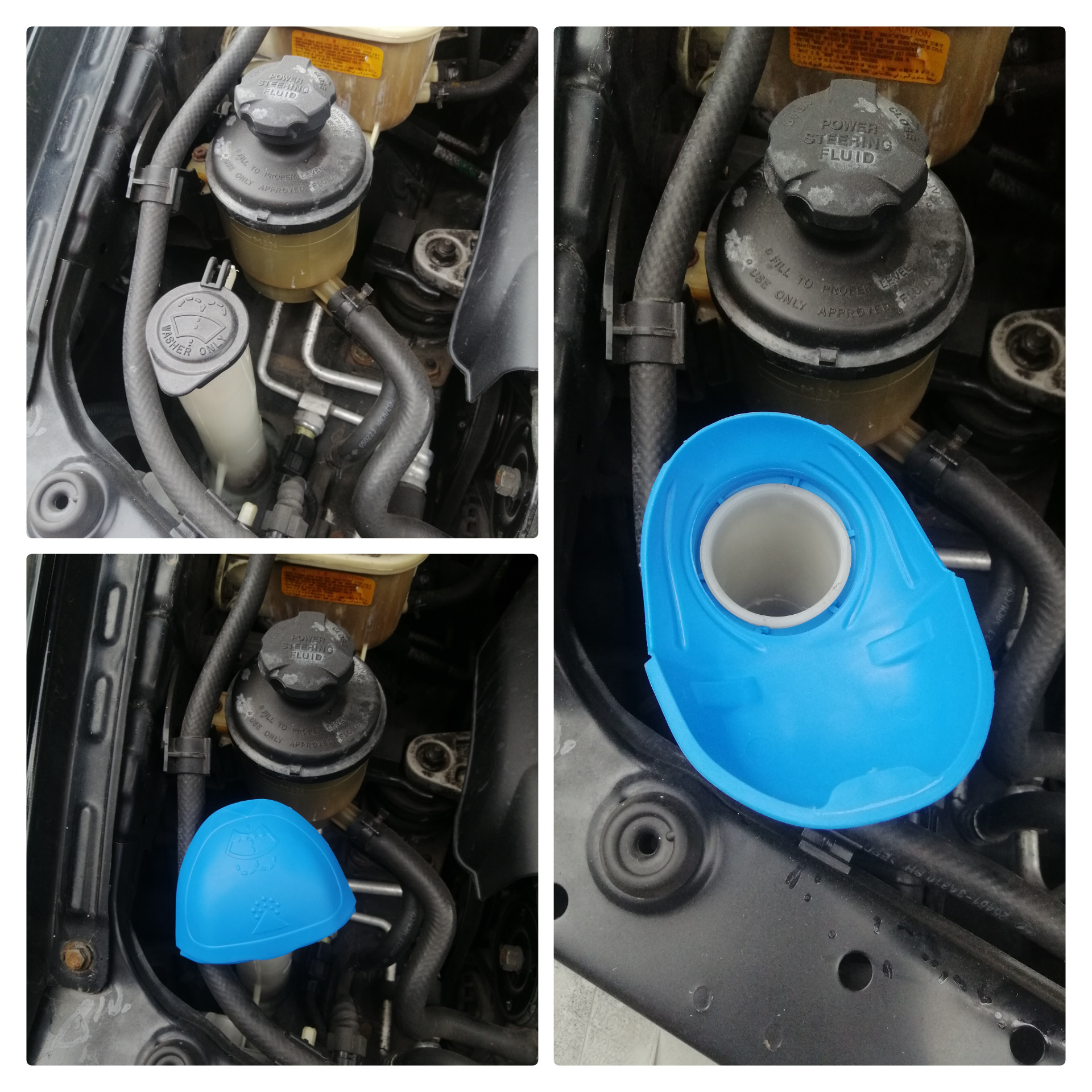Замена крышки бачка омывателя VAG 6V0955485 — Hyundai Trajet, 2 л ...
