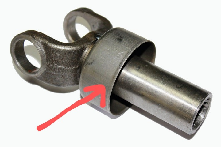 Вилка кардана скользящая, без грязезащиты — ГАЗ Газель, 2,4 л, 1997 ...