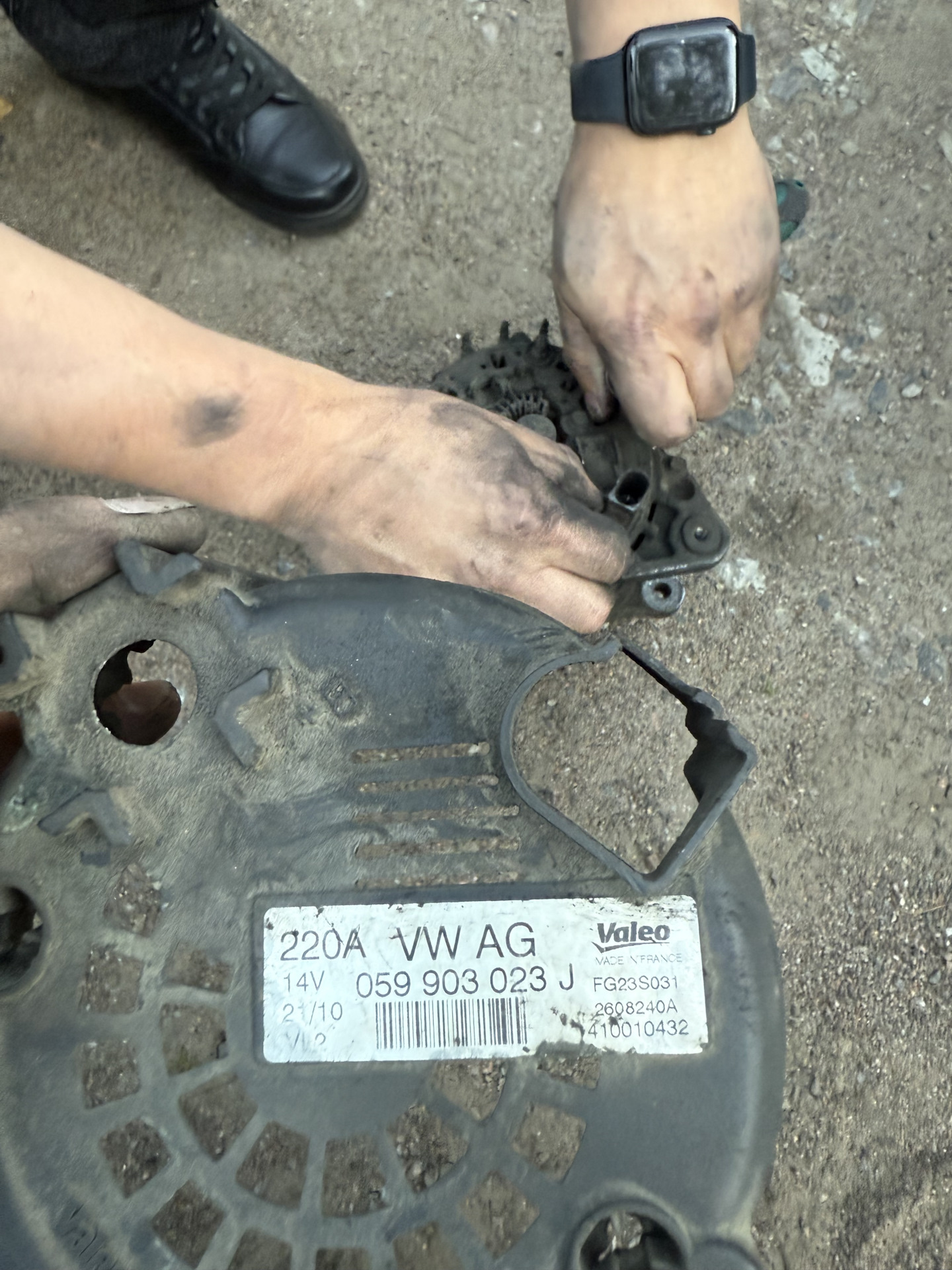 Фото в бортжурнале Porsche Cayenne (2G) 958. Запчасти на фото: 059903023J, FG23S031, 2608240A