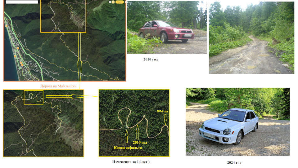 Карта местности и изменения за 14 лет ) — Subaru Impreza (GD/GG)
