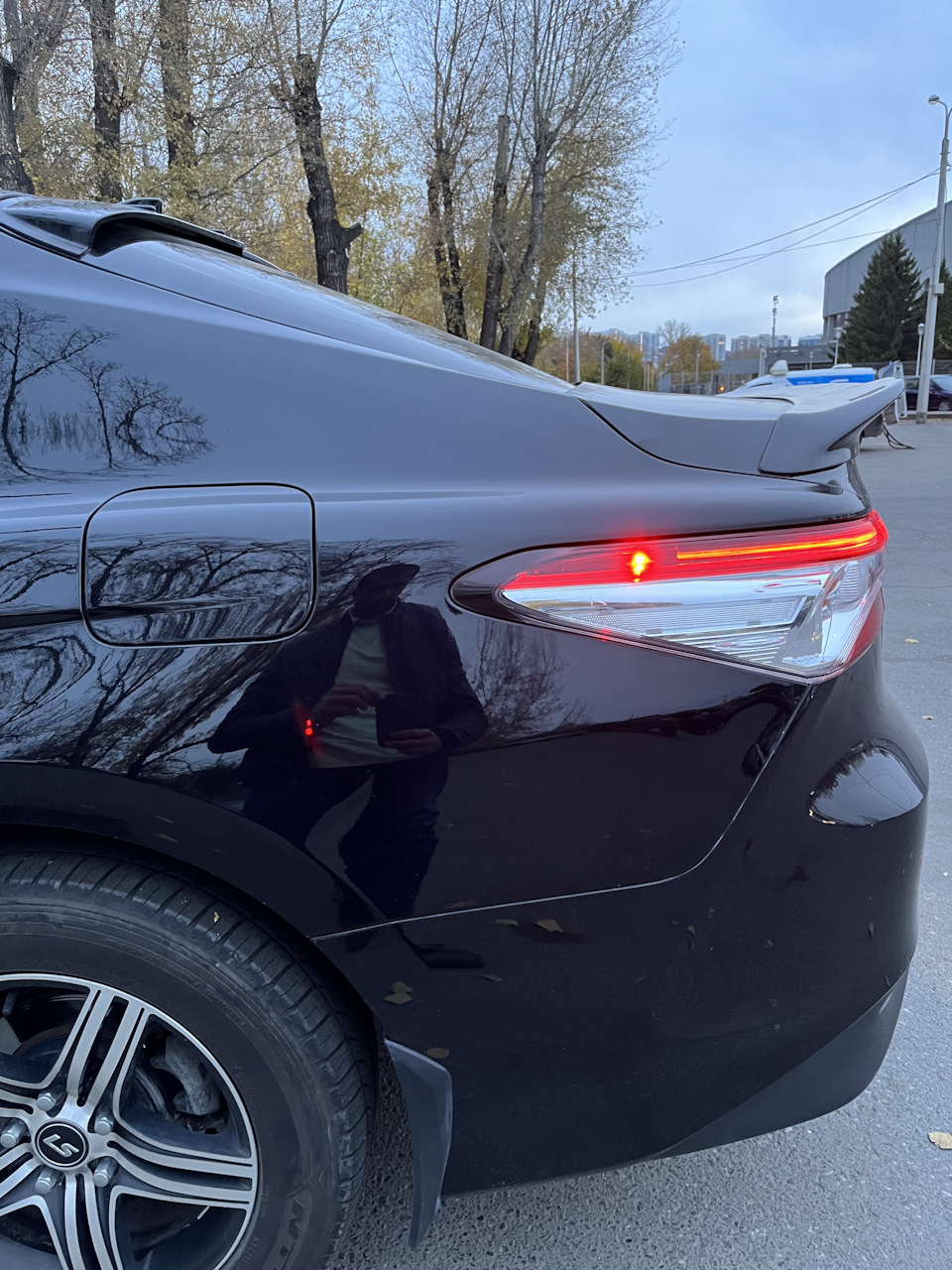 Спойлера и полировка всей машины — Toyota Camry (XV70), 2,5 л, 2019 ...