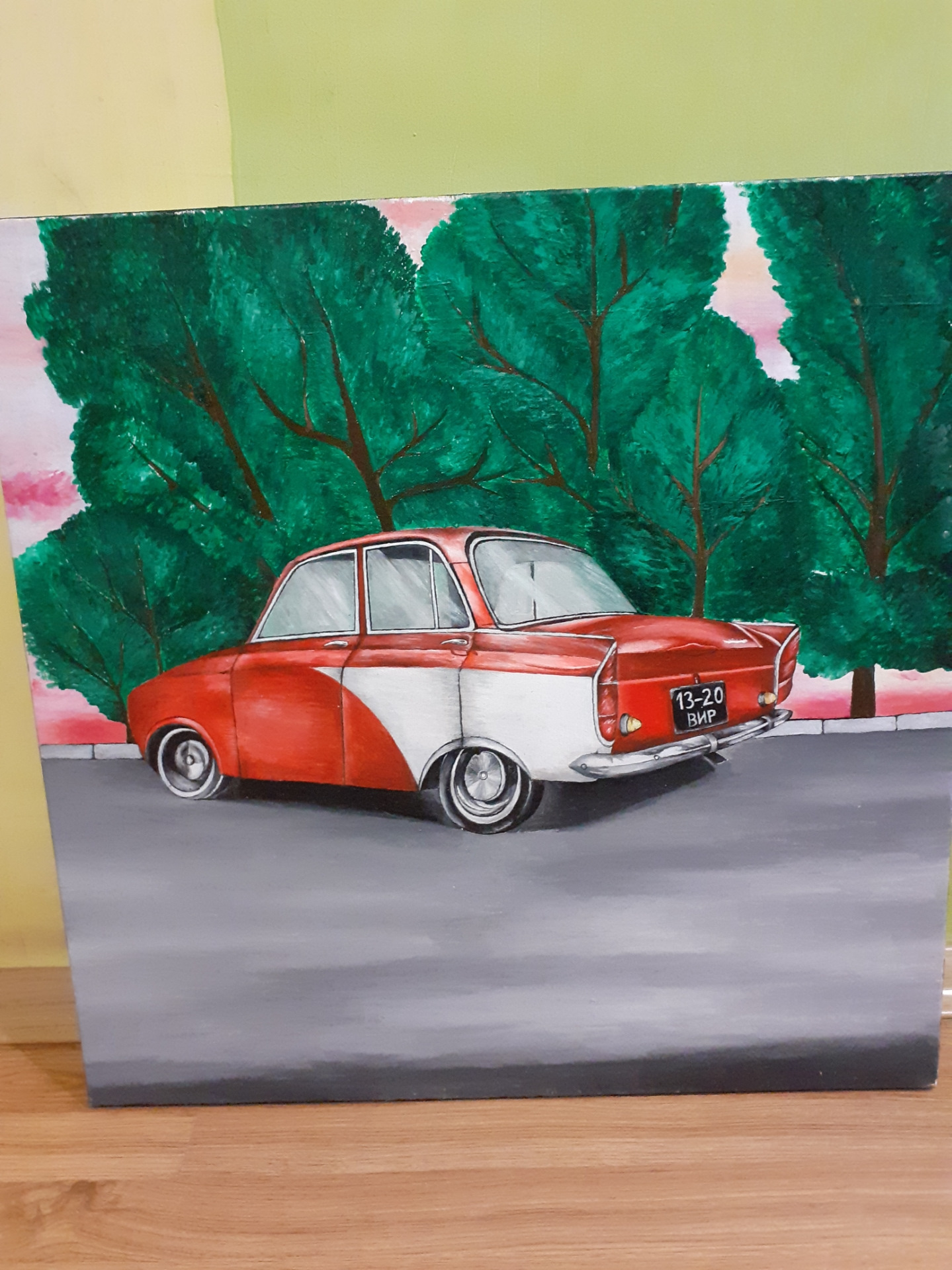 Плоский Москвич в формате А4 и А3 — Москвич 408, 1,3 л, 1967 года ...