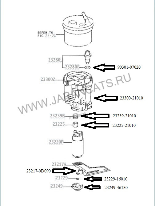 Топливный фильтр тойота е120. Топливный фильтр Тойота Королла 120